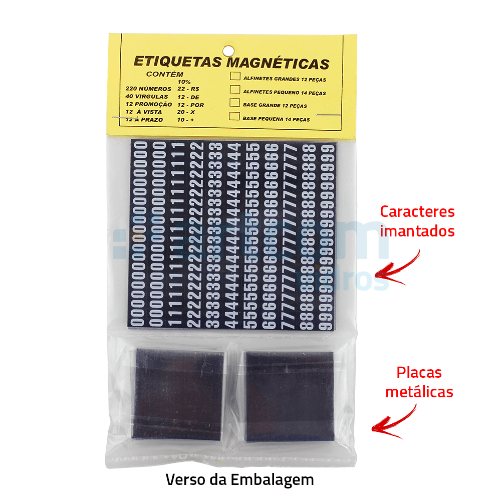 Etiqueta de Preço Magnetica para Prateleira Artcom Vidros
