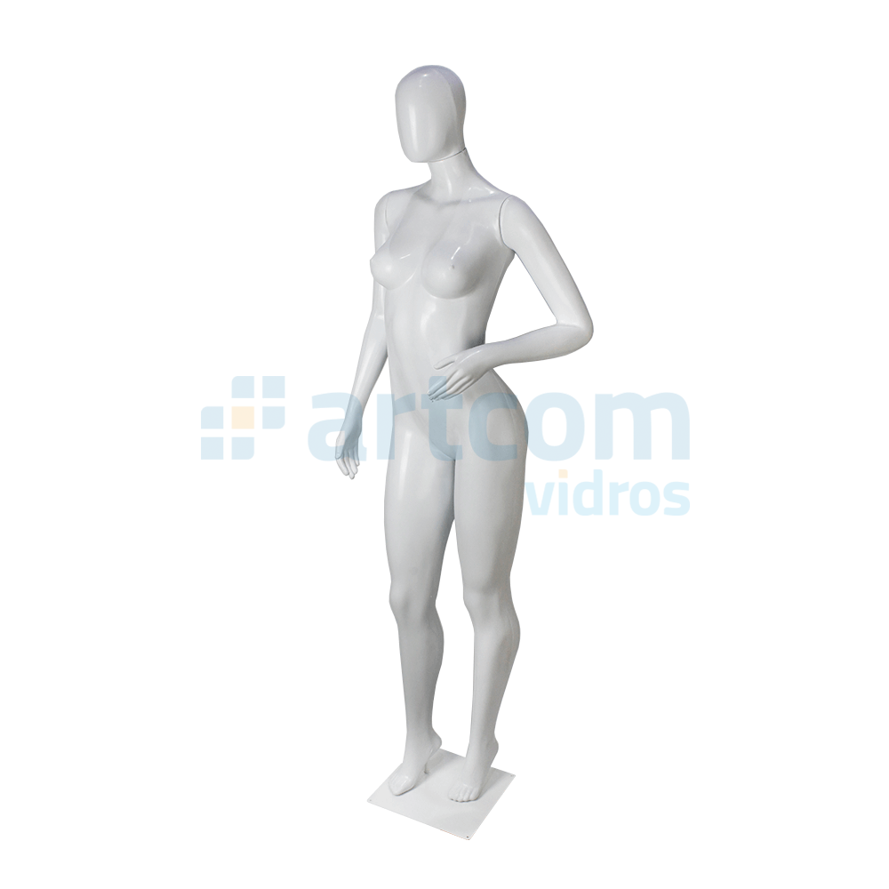 Manequim Feminino 2 Poses Fitness de Plástico